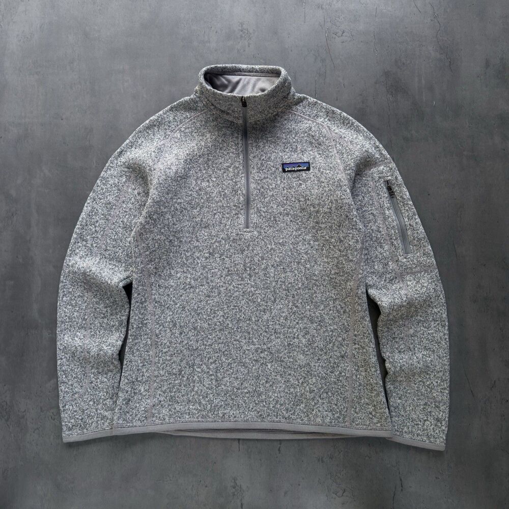 Patagonia Better Sweater Quarter Zip Fleece Pullover Women's Small Grey Heather
